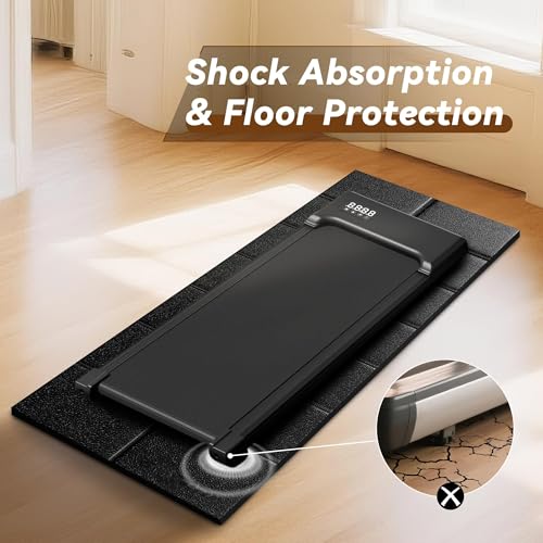 VTORY Walking Pad Mat for Carpet - 1/5" Thick Foldable Treadmill Mat - size: 55"L x 23.6"W x 0.2"Th