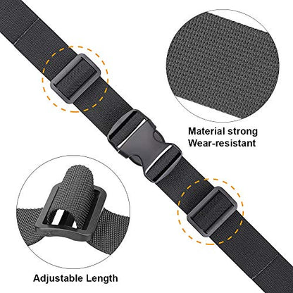 MAGARROW 1.5" Utility Straps with Buckle Adjustable, 4-Pack (Black, 9.5 feet Long) - color: Black, size: 1.5 in x 9.5 ft