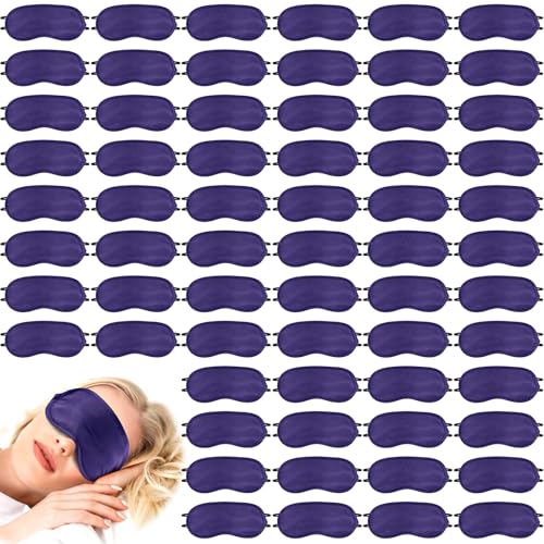 Tarpop 200 Pcs Eye Masks Adjustable Sleeping Mask, Purple - color: Purple
