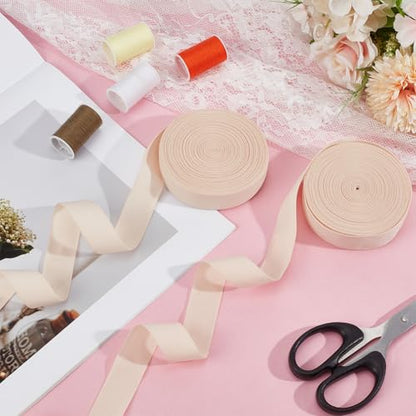 OLYCRAFT 21.9 Yards/20m Ballet Elastic Pointe Shoe 7/8 Inch Satin Stretch Ribbon Roll Minimalist Ballet Elastic Strap Pointe Shoe Ribbon Rolls for Women Shoes Accessories