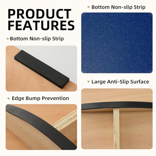 Juoe Balance Board Wobble Board,Balance Toys for Physical Therapy - color: Blue