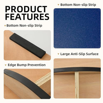 Juoe Balance Board Wobble Board,Balance Toys for Physical Therapy - color: Blue