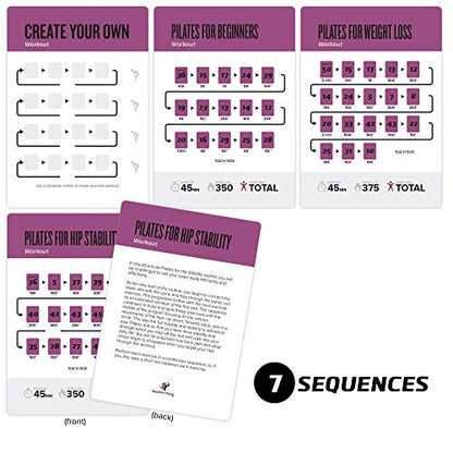 NewMe Fitness Pilates Workout Cards - 50 Card Exercise Deck - style: Pilates
