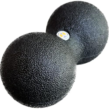 Rollga Peanut - The Better Peanut Ball Roller for Deep Tissue Massage, Mobility, Physical Therapy, Double Lacrosse Ball Massage, Back Pain, Myofascial Release, Muscle Knots, Suboccipital, & Acupoint - size: Small - 8x16cm
