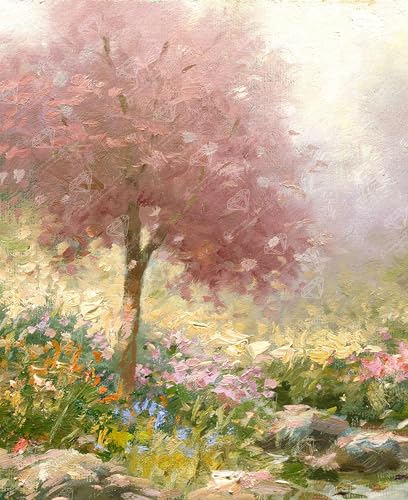 DIAMOND ART CLUB Maui Gardens Diamond Art Kits for Adults | Premium Diamond Painting Kit, Fun DIY Crafts for Adults, Round Diamond Art Canvas by Thomas Kinkade, 13" x 16" - color: Maui Gardens