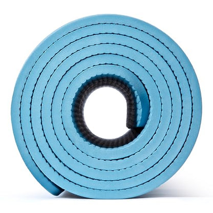 adidas Yoga Mat - Eco Friendly - Non Slip, Durable Textured Surface, 8mm - color: Preloved Blue