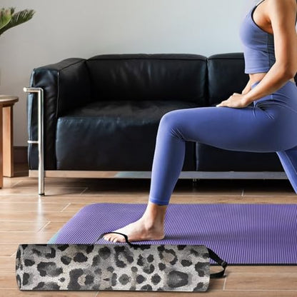 Yoga Mat Bag for Women & Men Full-Zip Yoga Mat Carrier Bag for Class Workout Park with Adjustable Strap - color: Black Spot