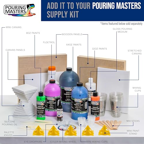 U.S. Art Supply Professional Gloss Pouring Medium 32oz (Quart) - Improves Paint Flow & Cell Effects Creator, Viscosity Adjuster for Art Acrylic Painting - size: 32 Fl Oz (Pack of 1)
