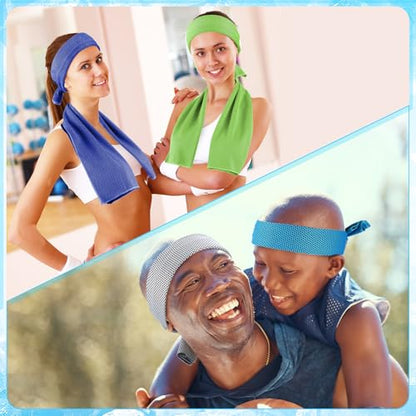 Maitys 600 Pcs Cooling Towel Bulk for Neck and Face, Fresh Colors - color: Fresh Colors