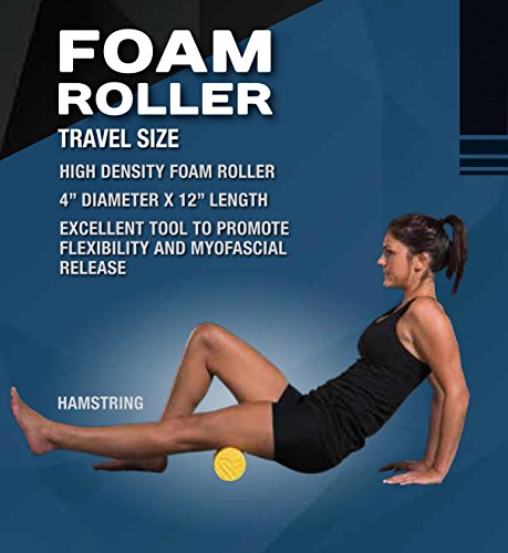 Pro-Tec Athletics Travel Foam Roller, High-Density Massage Tool for Flexibility, Myofascial Release, and Recovery