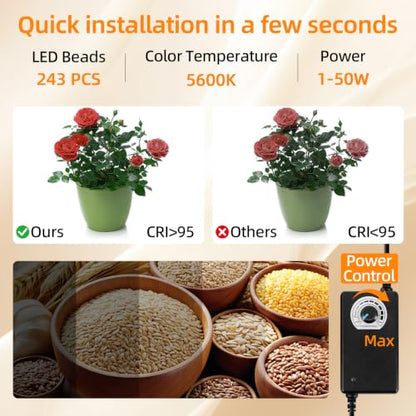 Light Box with Tripod Stand, 20"x20" LightBox with 3 Stepless Dimming Light Boards (CRI ≥95) 243 Light Beads, Shooting Tent kit with 6 Color PVC Backdrops.Photo Studio Light Box for Photography - size: 20*20*20 Inch