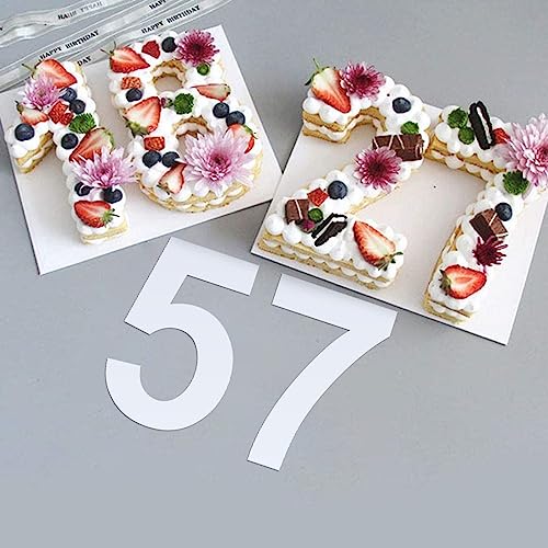17 Inch Large Number Stencils - Reusable Plastic Digital Stencils for Cake, Address, Painting - size: 17 Inch