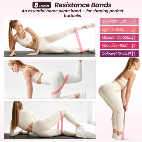 Pilates Kit for Home Workouts,Pilates Equipment for Women with 15" Ring