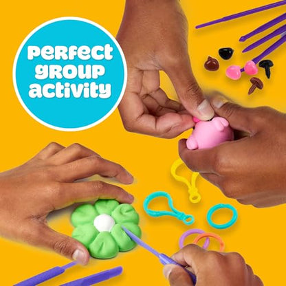 Play-Doh Air Dry Clay Mini Maker Creations, Makes 6 Keychains - color: Keychains, size: 6 Pack