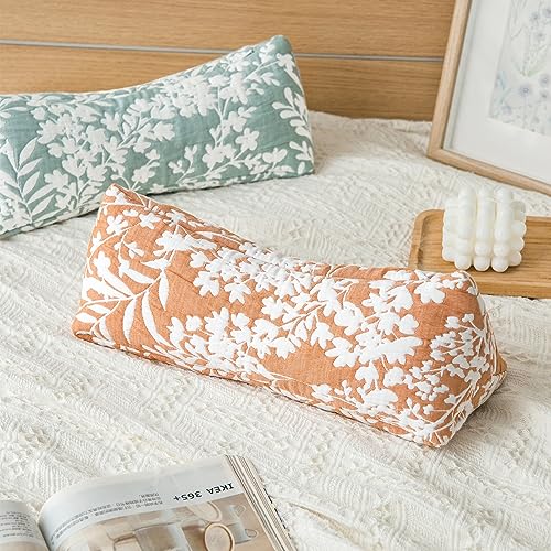 Buckwheat Neck Support Pillow Cervical Neck Cylinder Bolster Pillow,Buckwheat Hulls Adjustable Roll Pillow,Neck Pain Relief for Back and Side Sleepers Round Pillows for Lunch Break Green, 6*15 inch - color: Green