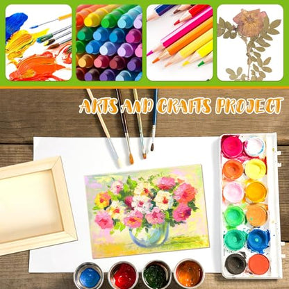 FSWCCK 10 Pack 5 x 7 inch Wood Panel Boards, Unfinished Wood Canvas Panels for Crafts, Painting Canvas, DIY Art Projects, Pouring, Arts Use with Oils, Acrylics - size: 5"X 7" 10 Pack