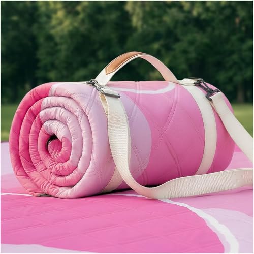 RYCHIC Extra Large Outdoor Picnic Blanket Camping Beach Mat Rug Adult Women Her Mother Day Sister Mom Gf Girlfriend Aunt Best Friend Friendship Grandma Bestie Wife Daughter Law Lady Happy Birthday - color: Abstract Pink