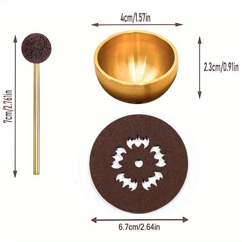 MIni Singing Bowl Set Meditation Sound Bowl for Yoga, Meditation & Relaxation, Mindfulness,chakra balancing, Stress Relief, Self-Regulation, Unique Spiritual Gifts for Women and Men