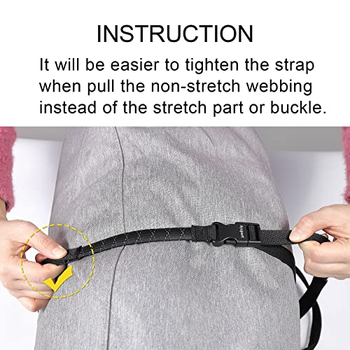 Ayaport Utility Straps with Buckle Quick-Release Adjustable Nylon Straps Black 4 Pack (Stretch-0.75"x48") - size: 0.75"x48"