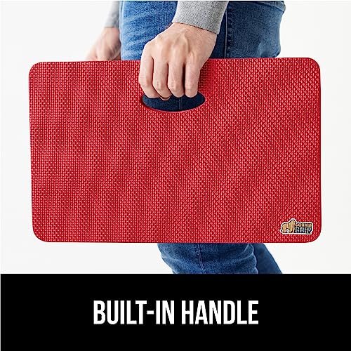 GORILLA GRIP® Extra Thick Foam Kneeling Pad for Gardening, 17.5x11 Red - color: Red