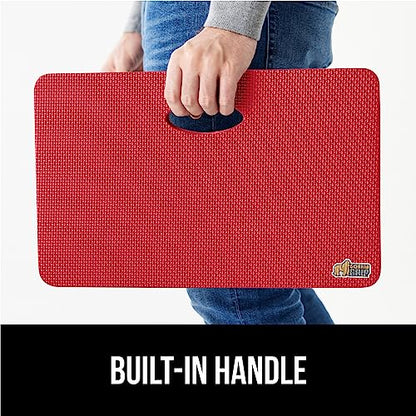 GORILLA GRIP® Extra Thick Foam Kneeling Pad for Gardening, 17.5x11 Red - color: Red