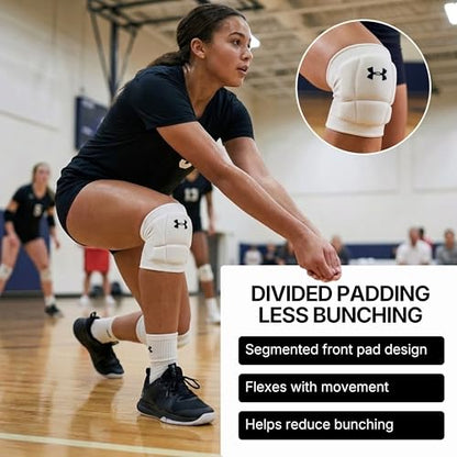 Under Armour Volleyball Knee Pads, Set of 2 - color: White, size: Small