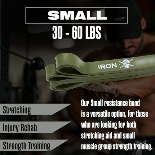 Pull Up Assistance Bands for Working Out - Resistance Bands Set for Men, Exercise, Workout, Fitness, Strength, Weightlifting, Training, Powerlifting, Stretch, Crossfit WOD - color: Single Band (30-60lbs)