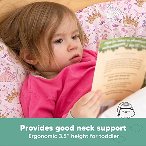 Toddler Pillow with Pillowcase 13x18 My Little Dreamy Pillow(Dear Princess) - color: Dear Princess