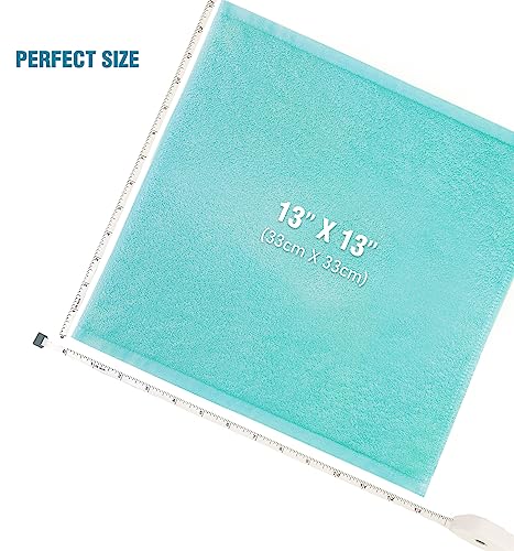 Washcloths 12 Pack 13" x 13" - Soft Wash Cloths for Your Face Towel, Wash Cloths for Your Body (Teal) - color: Teal