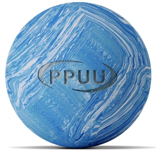 Massage Lacrosse Ball, 2.5 Inch Firm Solid Rubber Deep Tissue Ball for Myofascial Release, Plantar Fasciitis & Muscle Knot Relief, for Foot, Glutes, Shoulder Blades, Calves, 1 Count Blue-02 - color: Blue