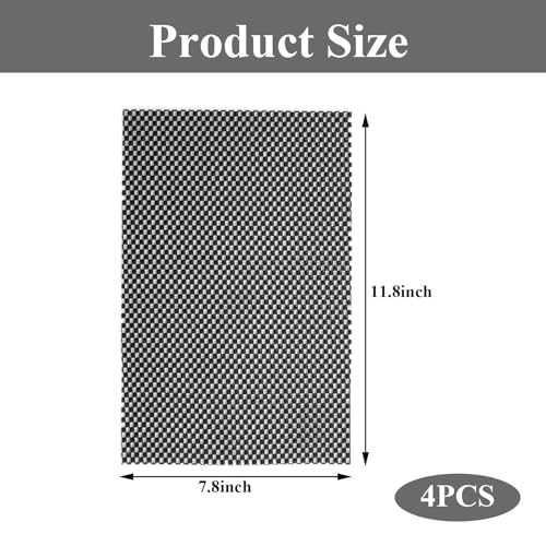 Pilates Reformer Mat, Workout Mat, Black Yoga Mat, Workout Mats for Home Gym, 2-Pack Non-Slip & Hand Grip Floor Fitness Pads - size: 11.8*7.8*0.15