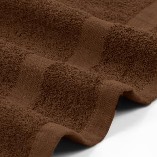 Utopia Towels Salon Towels, Pack of 24, 16x27 in, 100% Cotton, Dark Brown - color: Dark Brown, size: 24 Pack
