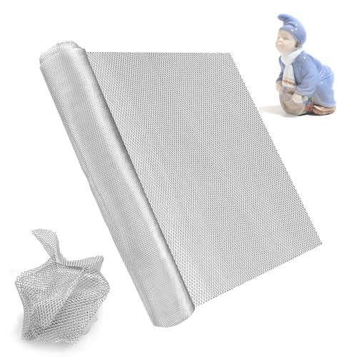 15.7 in x 16.4 Ft Silver Aluminum Wire Mesh Roll for Arts and Craft | Aluminum Sculpting Wire Mesh for Sculpting Clay/Sculpture Projects/Plaster DIY