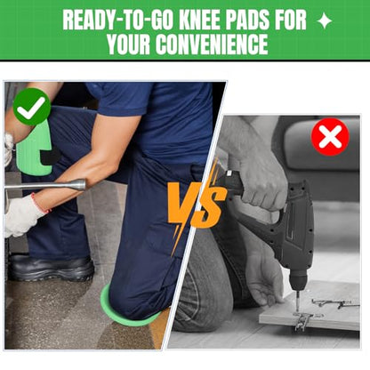 WinnerWhy Garden Knee Pads for Women Men Foam Knee Pads for Work, Green - color: Green