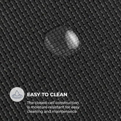Summit Yoga Mat, 72"x24"6mm Thick - color: Black with Grommets