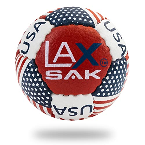 Soft Practice Lacrosse Balls,1, 2, 3, 6, 12, 24, 36, 60, & 120 Packs - Same Weight & Size as a Regulation Lacrosse Balls, Great for Indoor & Outdoor Practices, Less Bounce & Minimal Rebounds - color: 미국 국기, size: 1팩