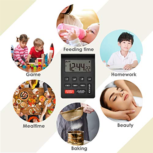 (Black) Runleader RL-HM205 Digital Countdown/Count-up Timer