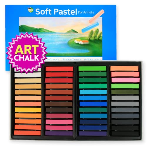 HA SHI Soft Chalk Pastels, 48 Assorted Colors, Soft Art Supplies for Artists, Professional Drawing Media, Stick Pastel for Advanced Users, DIY Beauty Nail Art, Pan Chalk Pastels - color: 48 Colors (Long)