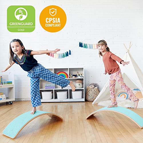 ECR4Kids Balance Board, Montessori Toy, Seafoam - color: Seafoam