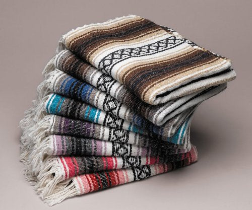 Authentic Mexican Falsa Blanket Made in Mexico