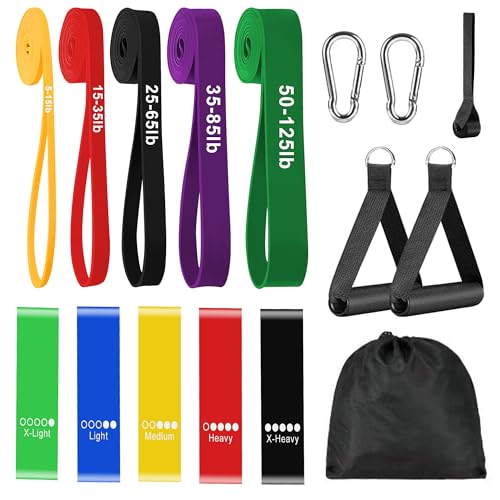 Resistance Bands for Working Out, Workout Bands, Training Bands Set, Pull Up Exercise Bands for Home Workouts, Full Body Training, Physical Therapy, Muscle Training, Strength Training. - color: Green