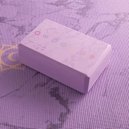 MYGA Yoga Block,Lightweight EVA Foam Yoga Brick,High Density Non-Slip Block for Yoga Poses, Pilates, Balance and Flexibility - color: Chakra, size: One Size