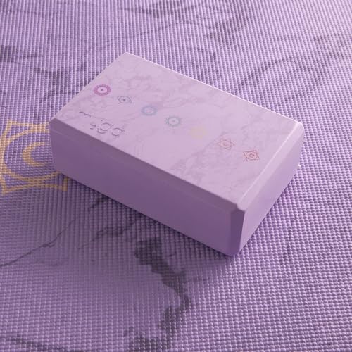 MYGA Yoga Block,Lightweight EVA Foam Yoga Brick,High Density Non-Slip Block for Yoga Poses, Pilates, Balance and Flexibility - color: Chakra, size: One Size