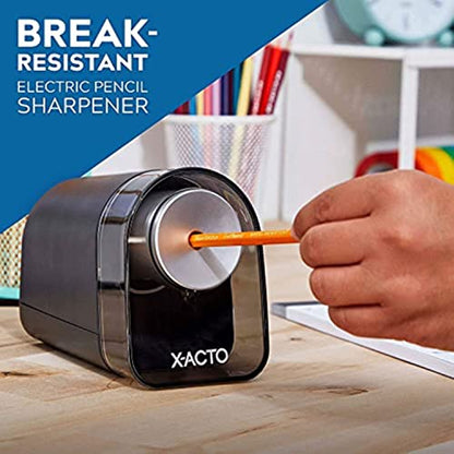 X-ACTO XLR Electric Pencil Sharpener Black (ELM1818X) 1 Count (Pack of 2) - size: 1 Count (Pack of 2)