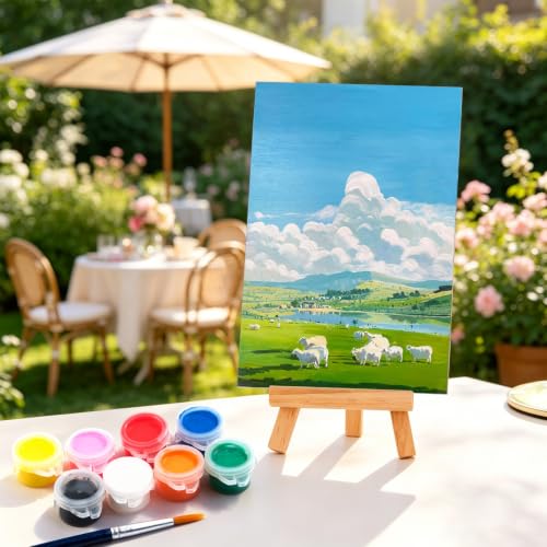 10 Pack 4x6 Inch Unfinished Wood Panel Boards for DIY Painting Art Crafts | Blank Wood Canvas Frames for Oil Paint Pouring & Valentine Halloween Xmas Decor - size: 4"×6" 10 Pack