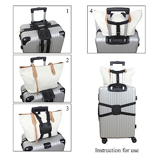 Adjustable Luggage Straps for Suitcases Add a Bag High Elastic Travel Bungees Connecting Carry On Bag TSA Approved (Green Luggage strap-1PCS) - color: Green luggage strap
