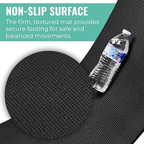 Elevate Bulk Extra Long Yoga Mats, 10 Pack, 72x24in | Bulk Non Slip Exercise Mats for Workout, Stretching, Fitness - Wholesale Non Toxic Gym Mats for Home, Schools and Studios - color: Black