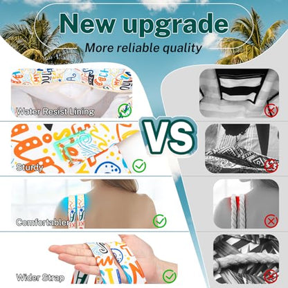 Iioscre Beach Bag for Women, Causal Hobo Handbags with Zipper Inner Pocket - color: Multi