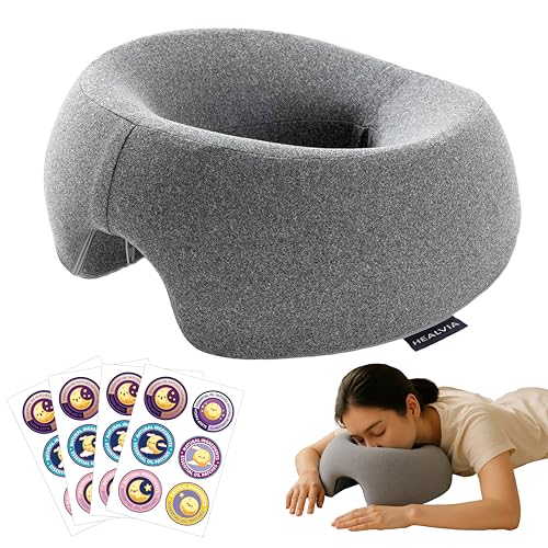 Face Down Pillow with Lavender Relaxation Patches for Massage, BBL, Spa, & Post-Surgery Recovery – Memory Foam Ergonomic Cushion, Breathable Removable Cover
