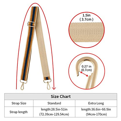 ZOOEASS Wide Shoulder Strap Adjustable Replacement Belt Crossbody Canvas Bag Handbag - color: Wide: 1.4"(3.5cm)color14, size: EXTRA LONG:66.9"(170cm)Wide:1.4"(3.5cm)
